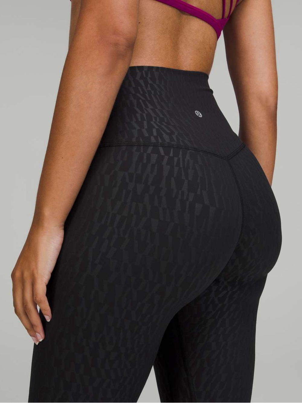 Lululemon Leggings Womens Size 20 Wunder Train Black Animal Print 24”